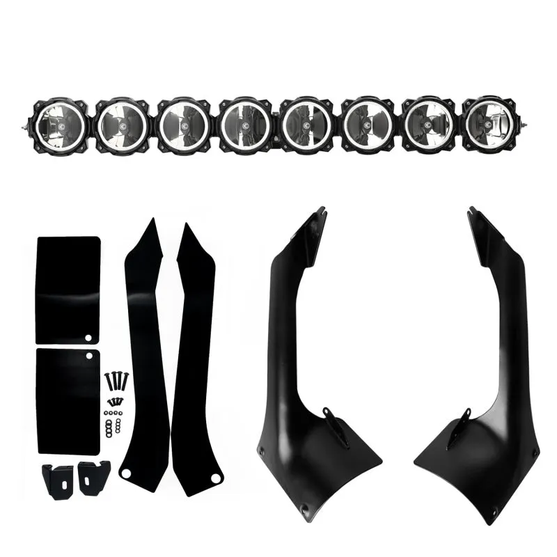 KC HiLiTES Gravity LED Pro6 LED Light Bar - Single Row - Combo Beam - 160 Watts - 50" Long - White LED - Windshield Mount - Aluminum - Black